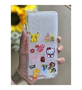 Samsung Galaxy A32 Uyumlu Baskılı Şeffaf Telefon Kılıfı