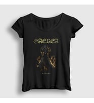 Presmono Kadın Siyah Gaerea Mirage T-Shirt 435087tt