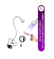 Fontenay Uv Led Kurutucu Lamba Masa Sabitlemeli Jel Tips Oje Kurutucu Led Lamba Beyaz