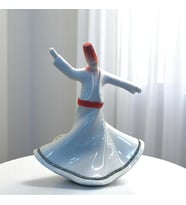 Seramik Dekoratif Semazen Biblo 22 cm Beyaz