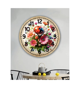 bilge Tasarım retro Duvar Saati 35 x 35 CM (Karışık)