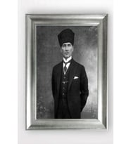 Gümüş Çerçeveli Atatürk Tablo cv782