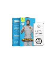 Iphone 14 Pro Max Uyumlu Tam Kaplayan 2.5d Anti-static Cam Ekran Koruyucu Darbe Emici Temperli (Şeffaf)