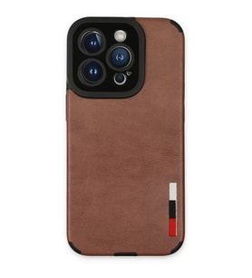 Newface Apple iPhone 14 Pro Max Kılıf Loop Deri Silikon - Kahverengi