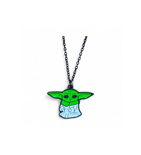 Star Wars Baby Yoda (Grogu) Figürlü Unisex Kolye – 60 cm Zincirli Şık Tasarım