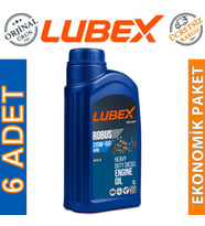 Lubex Robus KM 20W-50 1 Lt Mineral Motor Yağı (6 Adet)