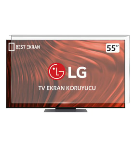 LG QNED 55QNED86T6A TV EKRAN KORUYUCU - Lg 55" inç Tv Kırılmaz Ekran Koruyucu