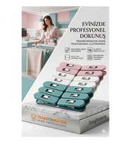 Profesyonel Çamaşır Mandalı  16'li Çelik Mekanizmalı İz Bırakmaz Mandal Seti 723089