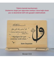 Münzevi Masaüstü Ahşap Rahle/Tablet/Kitap Tutucu-Model033