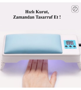24 Led 72 Watt Profesyonel Oje Kurutucu - Manikür Pedikür ve Oje İşlemleri için Yastıklı tasarım
