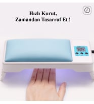 24 Led 72 Watt Profesyonel Oje Kurutucu - Manikür Pedikür ve Oje İşlemleri için Yastıklı tasarım