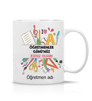 Öğretmenler Gününe Özel Hediye Çay Kahve Kupa Bardak-0014