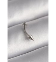 Mey İthalat® 316L Çelik Gümüş Renk Çivi Model Piercing