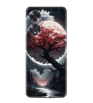Oppo A60 Kılıf Boutique Baskılı Resimli Ağaç ve Ay Pcode -057