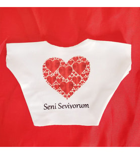 Seni Seviyorum Baskılı Tişört