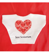 Seni Seviyorum Baskılı Tişört