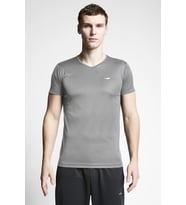LESCON A.Gri Erkek Kısa Kollu T-Shirt 23S-1221-23B