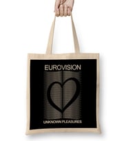 Eurovision Joy Division Parody Logo Bez Çanta Uzun Saplı