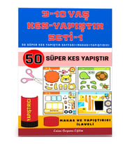 3-10 Yaş KES YAPIŞTIR Seti (50 Tam Sayfa)