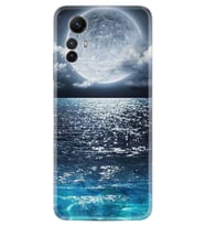 Xiaomi Redmi Note 12S Kılıf Resimli Desenli Baskılı Silikon Great Moon 1301