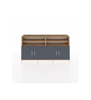 Arges Konsol 6 Raflı 4 Kapaklı 176x30x99 Çam-Antrasit/Çam