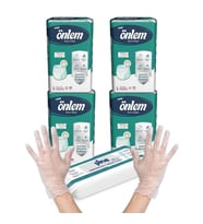 ÖNLEM EMİCİ KÜLOT LARGE 120 Lİ VÜCUT TEMİZLEME HAVLUSU VE ELDİVEN HEDİYELİ