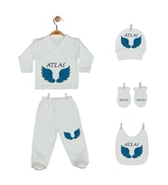 Pia Baby Gl 2204 İsme Özel Beşli Zıbın Set