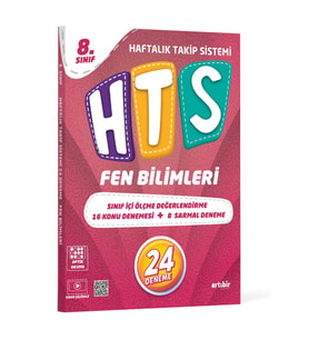 ARTIBİR YAYINLARI 8.SINIF HTS FEN BİLİMLERİ HAFTALIK TAKİP SİSTEMİ 24 DENEME