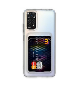 Xiaomi Redmi Note 11 Kılıf Kart Şeffaf Silikon - Şeffaf