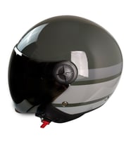 Motosiklet Yarım Kask Vizör R22.06 Sertifika Fiber Material Nardo Gri Motor Kaskı