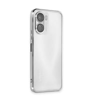 Vivo Y16 Kılıf Razer Lensli Silikon - Gümüş