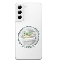 Samsung Galaxy S21 FE Uyumlu Yoda Tasarımlı Şeffaf Telefon Kılıfı