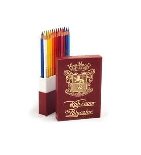Kohinoor Polycolor Artist Kuru Boya Kalemi 24 Renk RETRO Özel Kutu (Karışık)