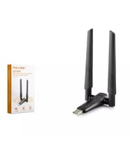P-ix-Link UAX04 AX1800 Dual Band WiFi 6 Adaptör Çift 5dBi Anten (Siyah)