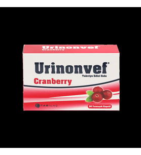 Urinonvef Cranberry(Vaksiniyum Ekstresi) İçeren Takviye Edici Gıda 30 Kapsül