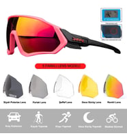 Kapvoe Blizzard Değişebilir 5 Lens Mtb Polarize Bisiklet Spor Dağ Kayak Gözlüğü