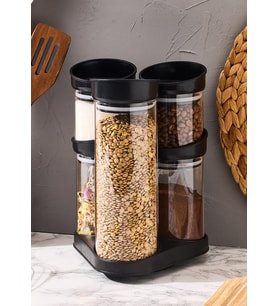 Sorti Cam Baharatlık Seti - 6 Parça Kavanoz Takımı