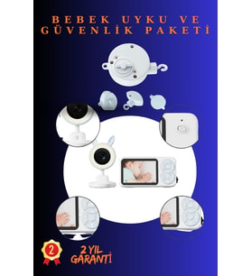 Bebek Uyku ve Güvenlik Seti Kameralı Takip Sistemi Müzik Kutusu Huzurlu Uyku Paketi