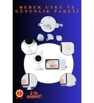 Bebek Uyku ve Güvenlik Seti Kameralı Takip Sistemi Müzik Kutusu Huzurlu Uyku Paketi