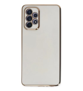 Newface Samsung Galaxy A52 Kılıf Volet Silikon - Beyaz