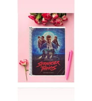 Stranger Things Defter 1 Adet Özel Tasarım A4 Boyutu Telli Çizgili Defter 21*29 Cm