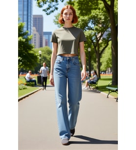 Kadın Antrasit Yüksek Bel Geniş Paça Denim Pantolon Fonksiyonel Dayanıklı Kaliteli Estetik