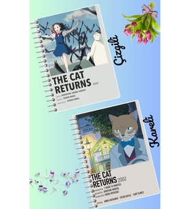The cat returns defter seti 2 adet A4 boyutu 21*30 çizgili + kareli 60 syf