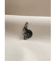 EAGLE KIRMIZI GÖZ  925 AYAR GÜMÜŞ ERKEK KOLYE