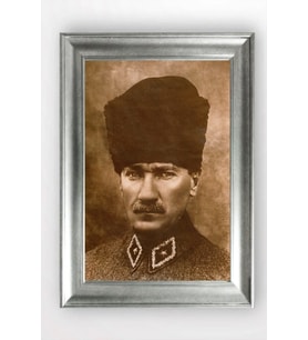 Gümüş Çerçeveli Atatürk Tablo a746