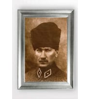 Gümüş Çerçeveli Atatürk Tablo a746