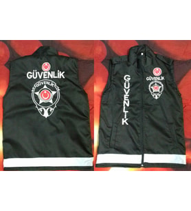 MÜKEMMEL.ÖZEL GÜVENLİK YELEĞİ,SATINAL,YAZILARI NAKIŞ İŞLEMELİ SİLİNMEZ.SİVİLE SATILMAZ
