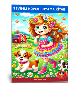 Sevimli Köpek Boyama Kitabı (Laminasyonlu Örnek Boyamalar)