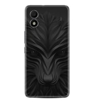 TCL 303 Kılıf Resimli Desenli Baskılı Silikon Black Fox 1325