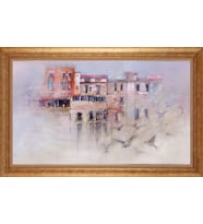 ALTIN ÇERÇEVELİ PASPARTULU TABLO CR823
